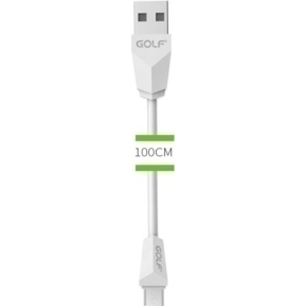GOLF Diamond USB 2.0 to micro USB Cable Λευκό 1m (GC-27M-WH) Computers & Office